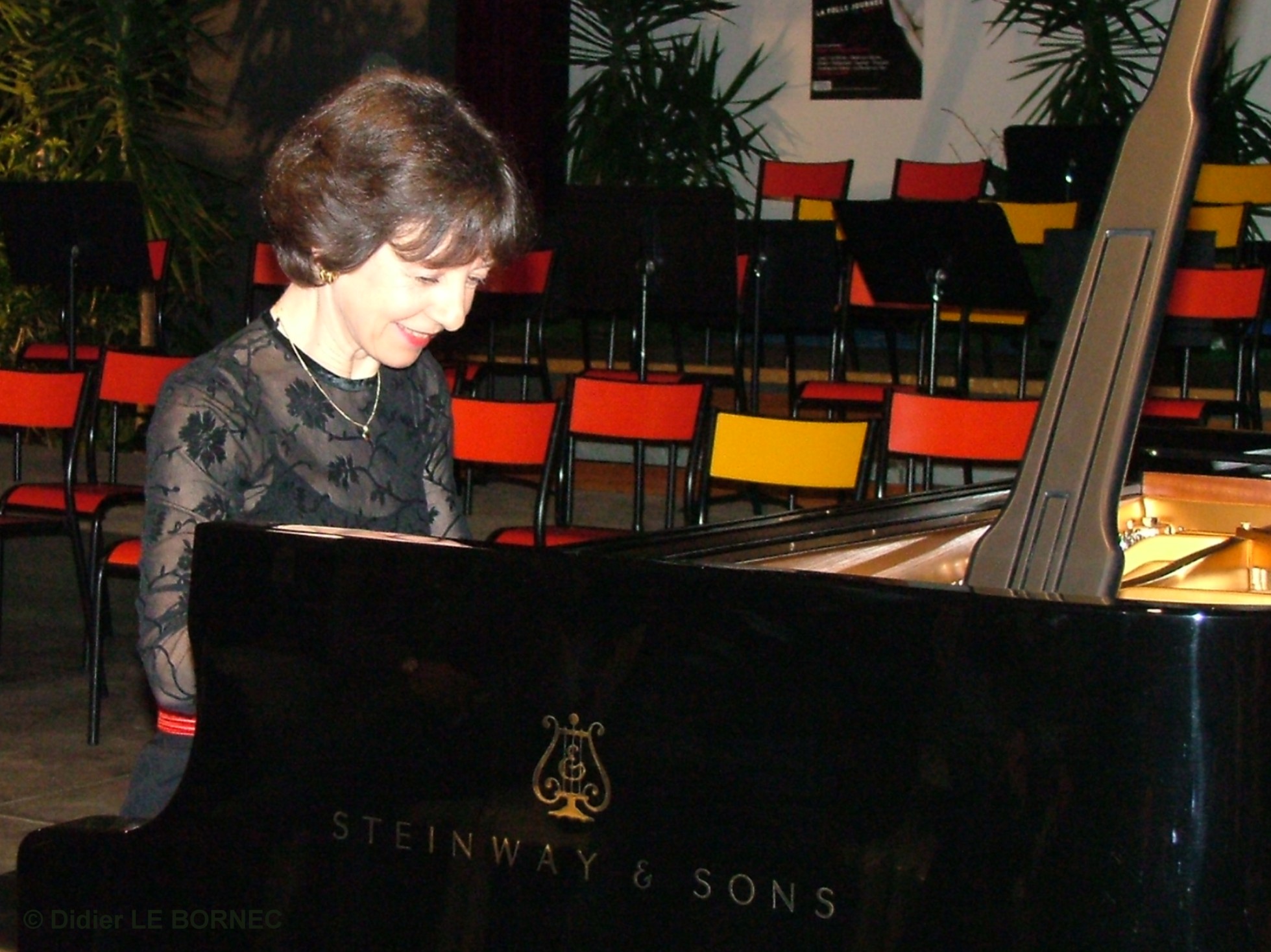 Anne Queffélec à Challans en 2005 pour la Folle journée consacrée à Beethoven