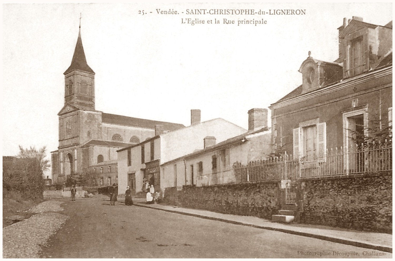L'église de Saint-Christophe-du-Ligneron avant 1913