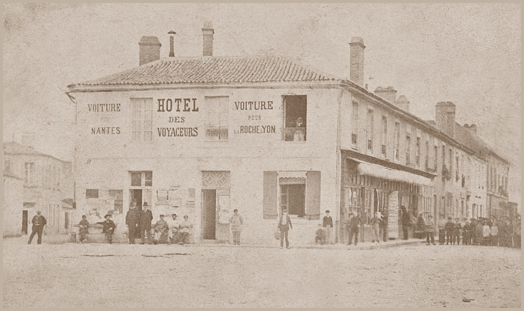 L'Hôtel des Voyageurs à Challans au début du XXe siècle