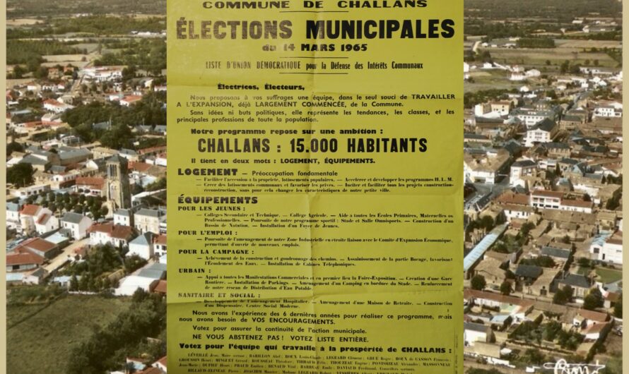 Municipales 1965 – L’affiche de Jean Léveillé : tout un programme