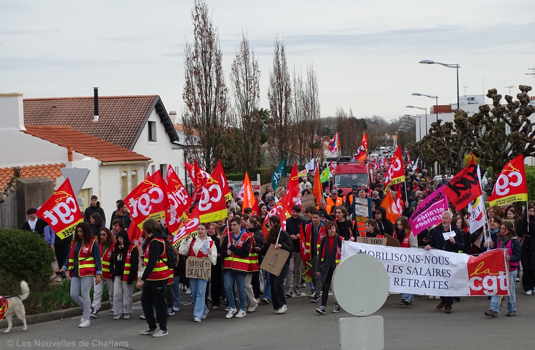 Manifestation du 28 mars 2023 à Challans contre la réformes des retraites
