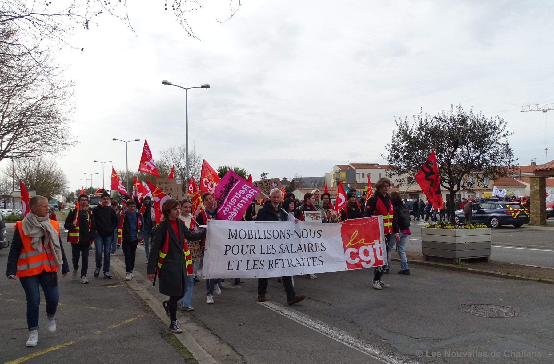 Manifestation du 28 mars 2023 à Challans contre la réformes des retraites