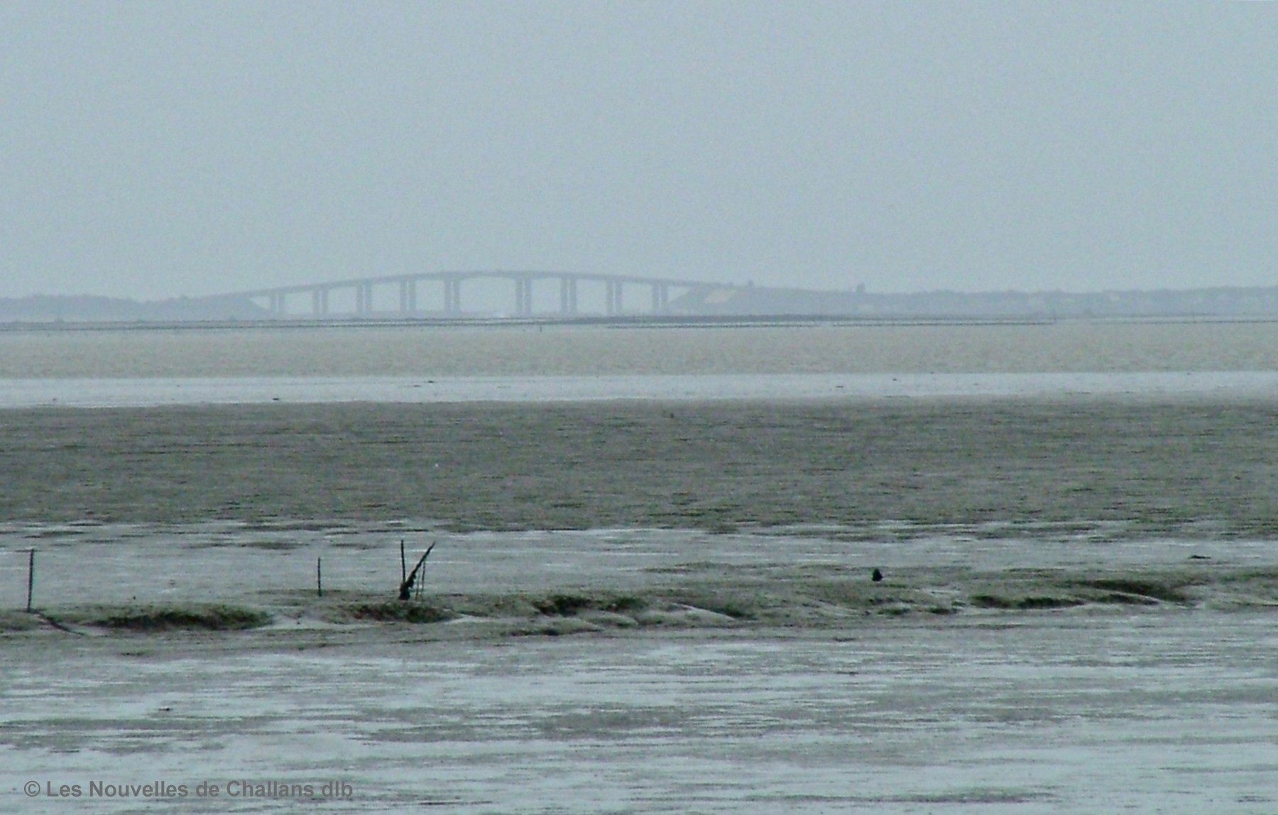 Le pont de Noirmoutier vu depuis le Port du Bec