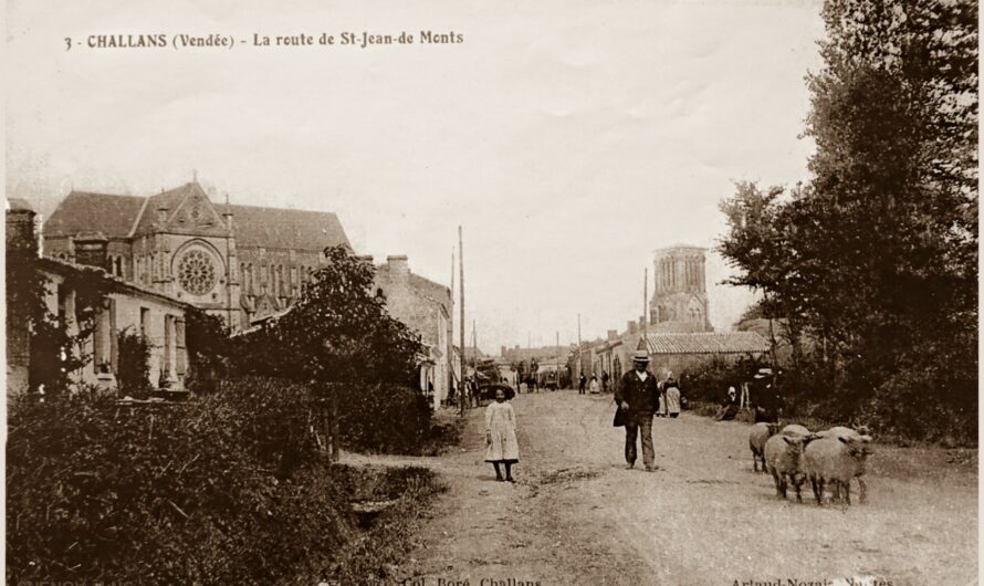 Challans – La route de Saint-Jean-de-Monts avant les années 1930