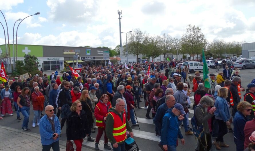 Retraites – Autour de 1500 manifestants pour un premier… 1er mai à Challans
