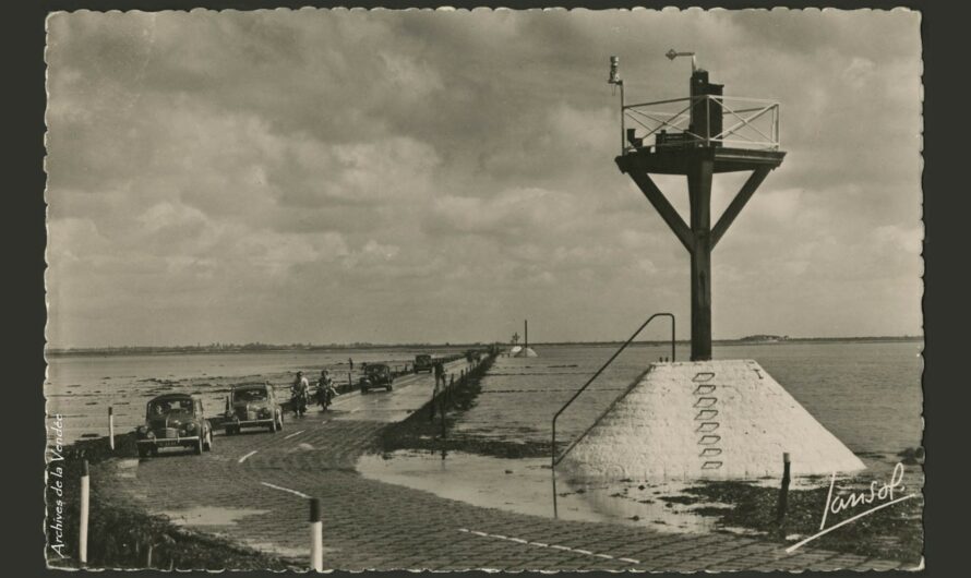 Passage du Gois – Arrivée à Barbâtre au temps des Renault 4CV…